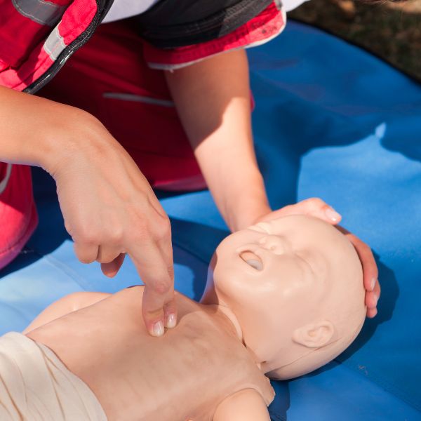 an infant receives CPR