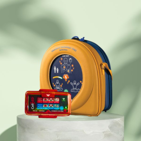 a product showcase of heartsine and cell-aed defibrillators