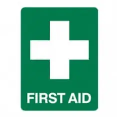 First Aid Sign 300x225 Poly