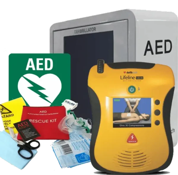 Defibtech Lifeline VIEW Semi-Automatic Mega Bundle